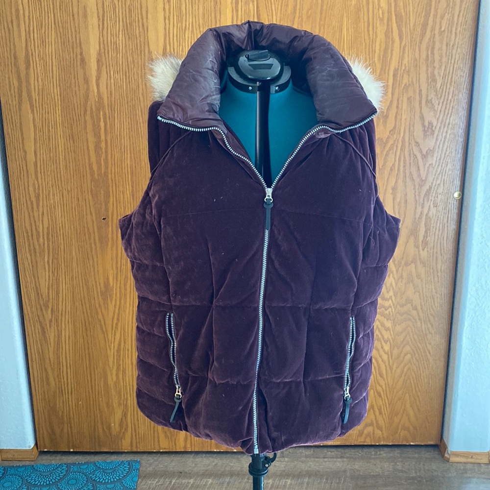 Marc Jacobs velvet puffer vest 2x